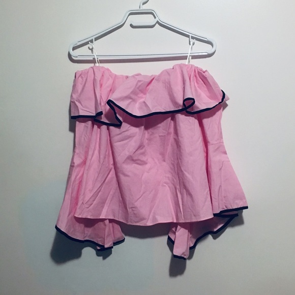 Zara off the shoulder pink blouse - Picture 1 of 2